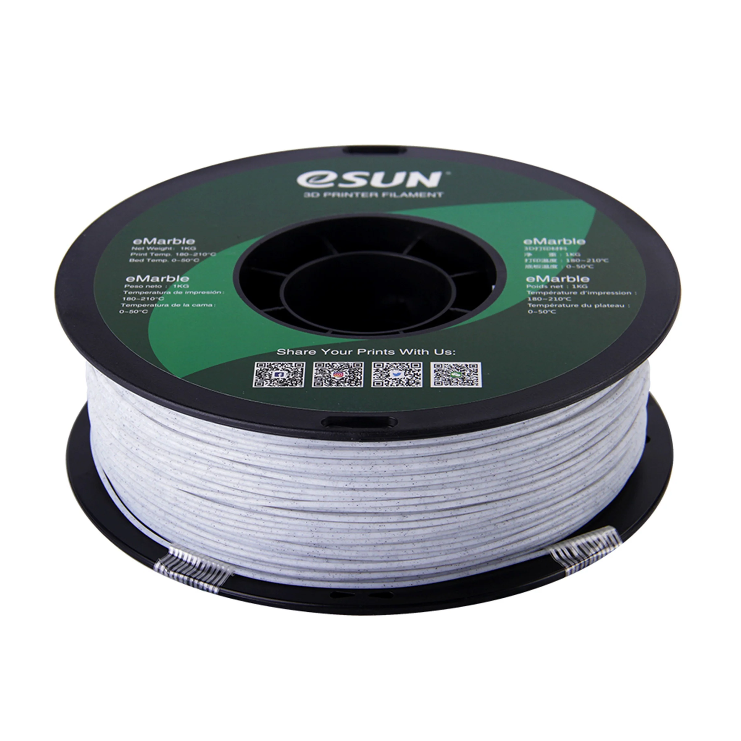 eSun Marble PLA 3D Print Filament 1.75mm 1kg - Image 3